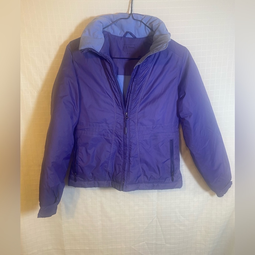 L.L. Bean Kids Purple Puffer Jacket